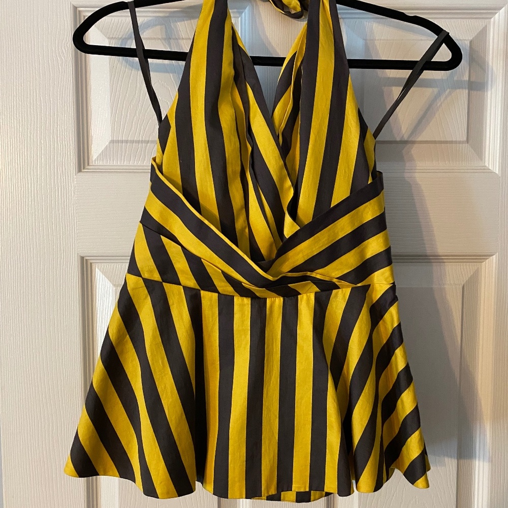 Odille Striped Halter Top from Anthropology